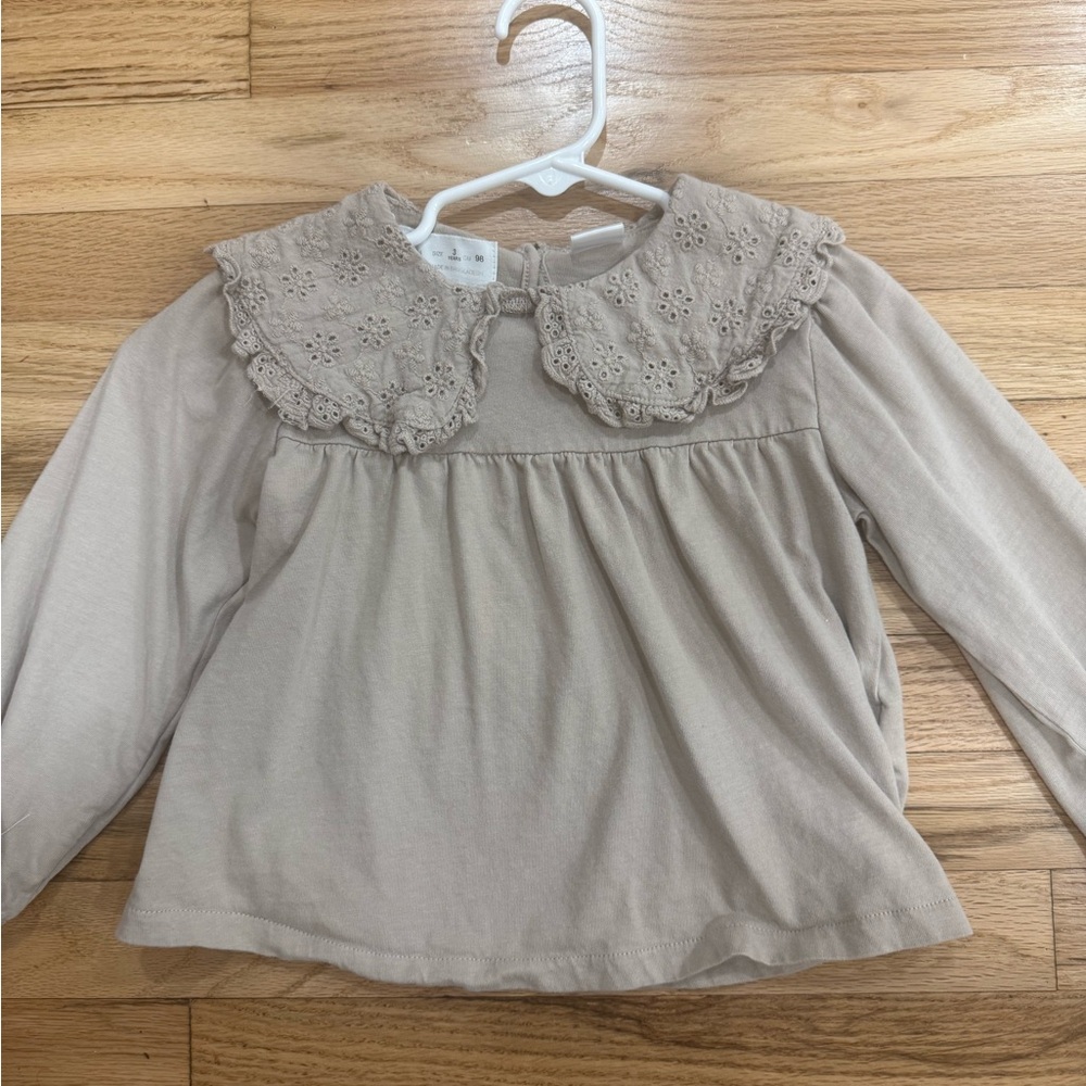 Zara collared girls top
